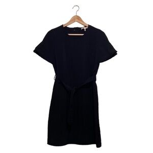 Maje black mini belted dress. Size 1